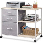 Cassettiera Portadocumenti a 3 Cassetti - 15,75P x 29,53L x 26,77H