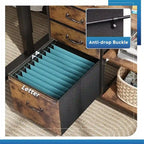Cassettiera Portadocumenti a 3 Cassetti - 15,75P x 29,53L x 26,77H