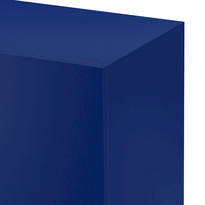 Credenza contenitore di lusso leggera, con finitura lucida e ripiani regolabili