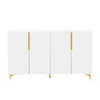 Credenza contenitore di lusso leggera, con finitura lucida e ripiani regolabili
